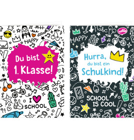 Grußkarte m. Pin - Du bist 1.Klasse/ein