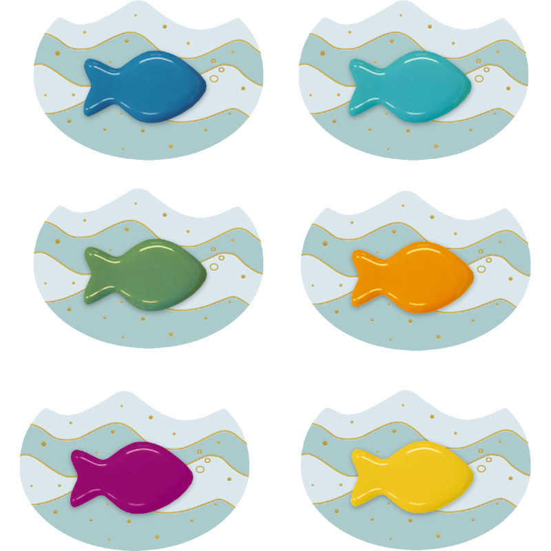 Bunte Regenbogen-Fische (Kunstharz), sortiert
