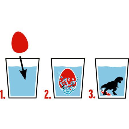 Sprudel-Ei - T-Rex World, sortiert