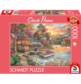 Puzzle T.C.Pinson Ufer im Aben 1000 Teile