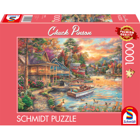 Puzzle T.C.Pinson Ufer im Aben 1000 Teile