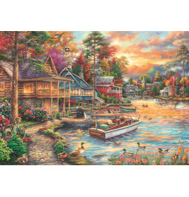 Puzzle T.C.Pinson Ufer im Aben 1000 Teile