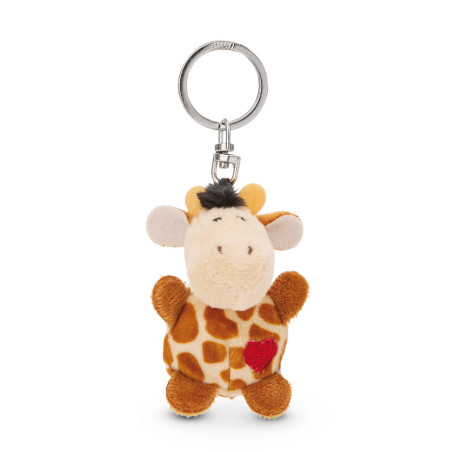 Schlüsselanhänger Giraffe mit Herz 5cm