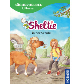 Bücherhelden 1.Kl. Sheltie in der Schule