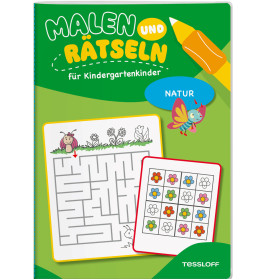 Malen und Rätseln für Kinder- gartenkinder Natur