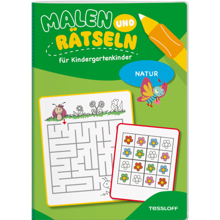 Malen und Rätseln für Kinder- gartenkinder Natur