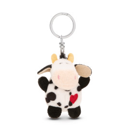 Schlüsselanhänger Kuh mit Herz 5cm an