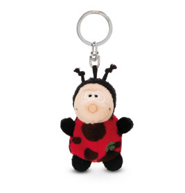 Schlüsselanhänger Marienkäfer mit Kleeblatt