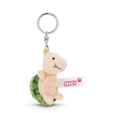 Schlüsselanhänger Schildkröte mit Kleeblatt