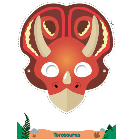 Masken-Malblock. Dinos