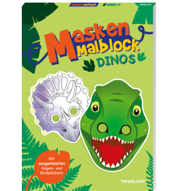 Masken-Malblock. Dinos