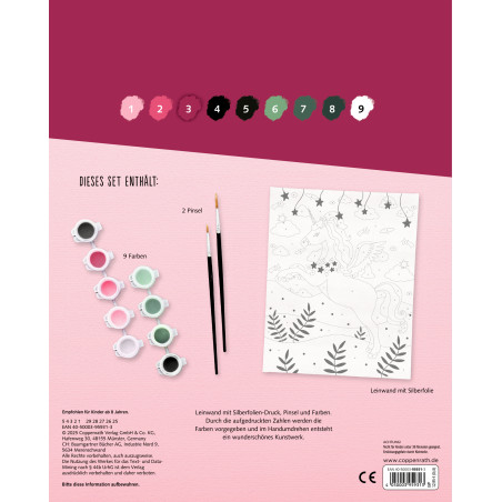 Malen nach Zahlen auf Leinwand