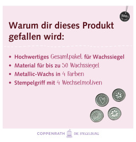 Siegelwachs-Set: 100% selbst gemacht