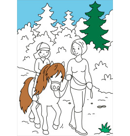 Zaubermalblock. Magische Muster. Pferde