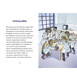 TKKG Junior, 3, Spürnasen im Labor