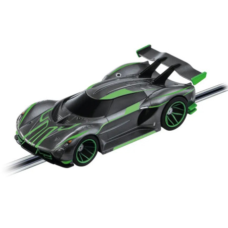 Hypercar anthracite/neon green, Carrera GO!!! Autorennbahn Fahrzeug