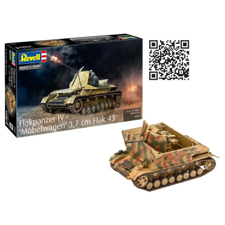 Flakpanzer IV - Möbelwagen 3,7 cm Flak 43, Revell Modellbausatz