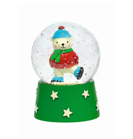 Nachtleuchtende Schneekugel