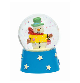 Nachtleuchtende Schneekugel