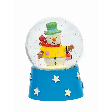 Nachtleuchtende Schneekugel