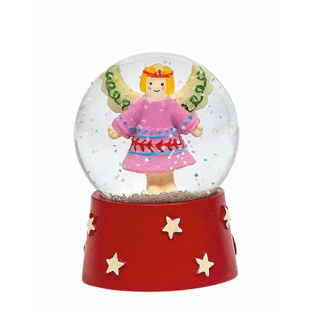 Nachtleuchtende Schneekugel