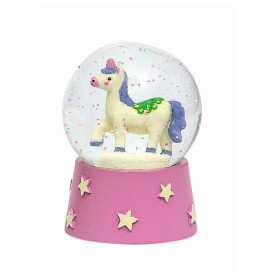 Nachtleuchtende Schneekugel