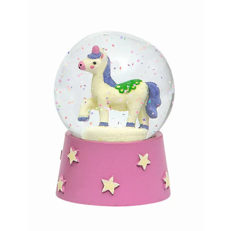 Nachtleuchtende Schneekugel