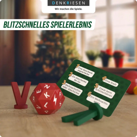 Stadt Land Vollpfosten® Das Brettspiel Christmas Edition | Grundspiel inkl. Weinachts Erweiterung