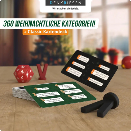 Stadt Land Vollpfosten® Das Brettspiel Christmas Edition | Grundspiel inkl. Weinachts Erweiterung