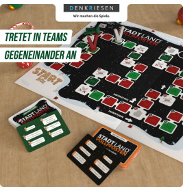 Stadt Land Vollpfosten® Das Brettspiel Christmas Edition | Grundspiel inkl. Weinachts Erweiterung