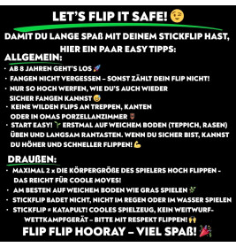 Stickflip - Werfen, Fangen, Hochleveln