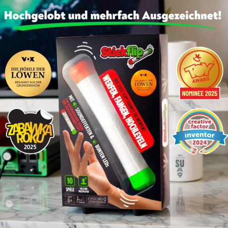 Stickflip - Werfen, Fangen, Hochleveln