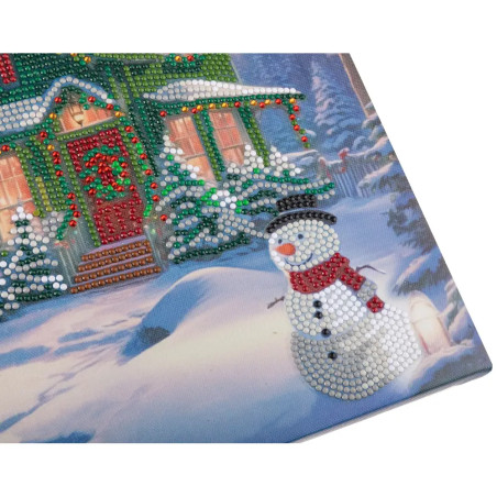 Crystal Art Leinwandbild Snowy Paradise