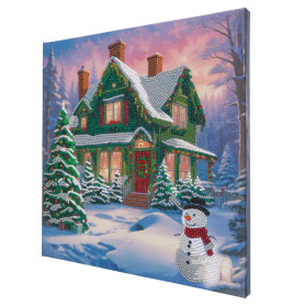 Crystal Art Leinwandbild Snowy Paradise