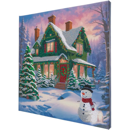 Crystal Art Leinwandbild Snowy Paradise