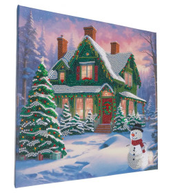 Crystal Art Leinwandbild Snowy Paradise