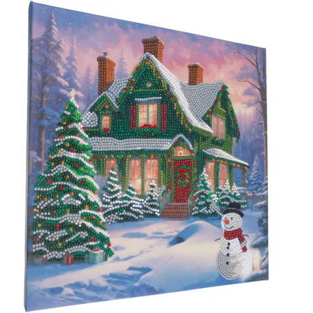 Crystal Art Leinwandbild Snowy Paradise