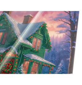 Crystal Art Leinwandbild Snowy Paradise