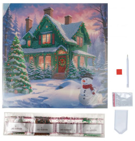 Crystal Art Leinwandbild Snowy Paradise