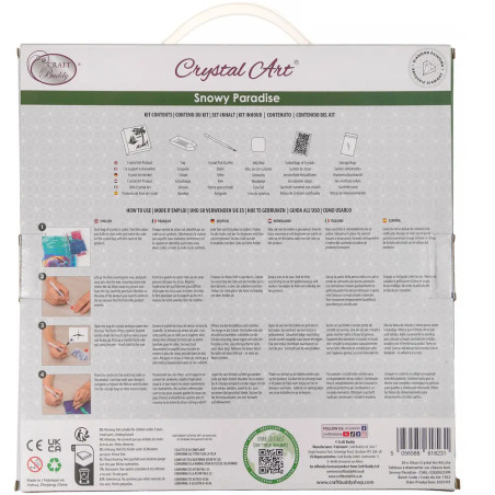 Crystal Art Leinwandbild Snowy Paradise