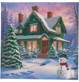 Crystal Art Leinwandbild Snowy Paradise