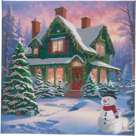 Crystal Art Leinwandbild Snowy Paradise