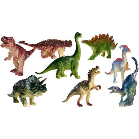 T-Rex Schädel mit Dino, 8-sort.