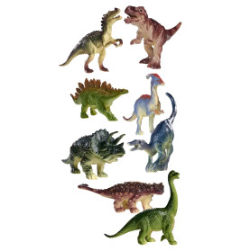 T-Rex Schädel mit Dino, 8-sort.