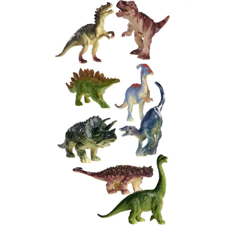 T-Rex Schädel mit Dino, 8-sort.