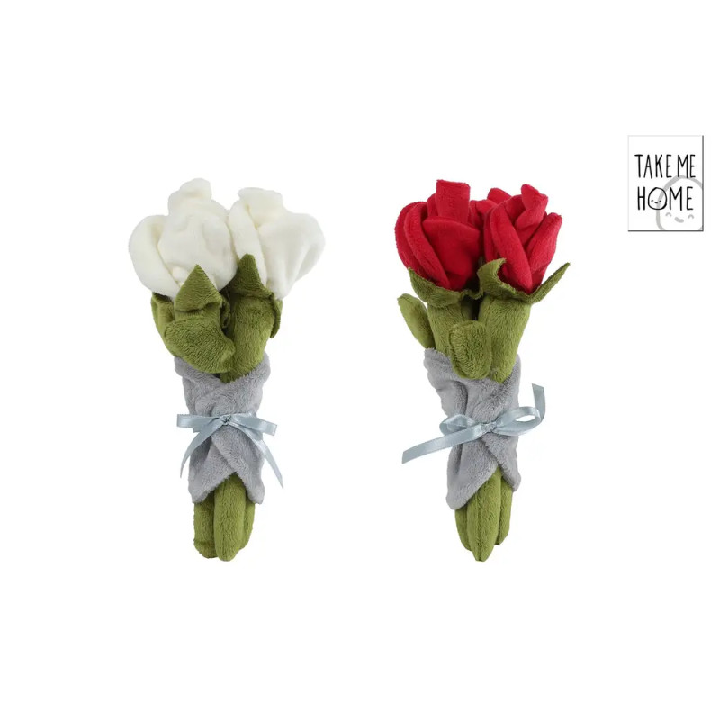 Take Me Home Strauß mit 3 Rosen 22cm, 2-fach sortiert