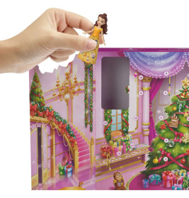Disney Princess-Adventskalender mit 24 Tagen voller Überraschungen, enthält 3 kleine Puppen, 3 Freun