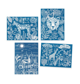 Workshop Blaudruck: Savanne bei Nacht