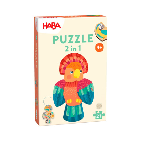 Puzzle 2in1, Papagei