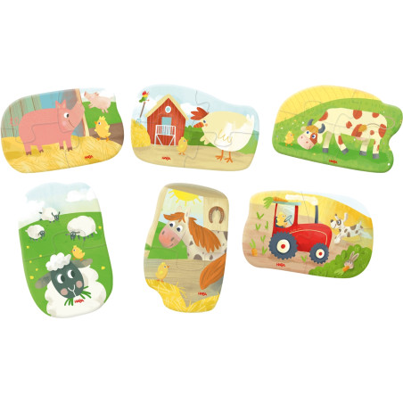 6 erste Puzzles – Bauernhof